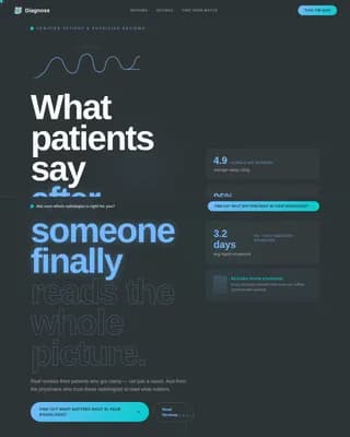 Clarity — Expert Radiologist Imaging Landing Page Template