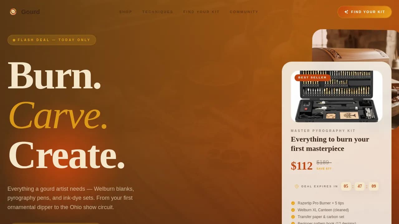 Harvest — Exclusive Flash Marketplace Landing Page Template