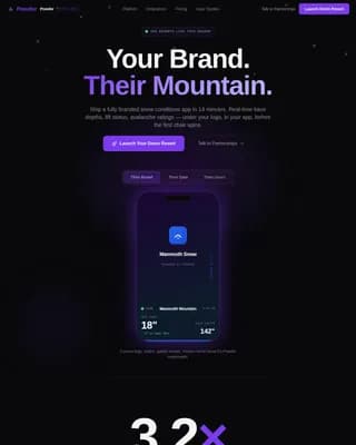 Track — Smart Ski Condition Landing Page Template