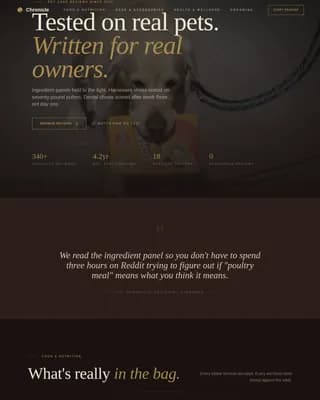 Lineage — Trusted Pet Wellness Landing Page Template
