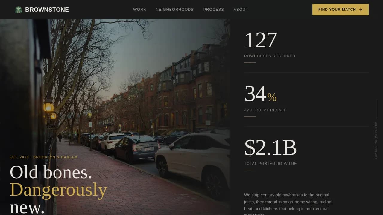 Masonry — Premium Historic Restoration Landing Page Template
