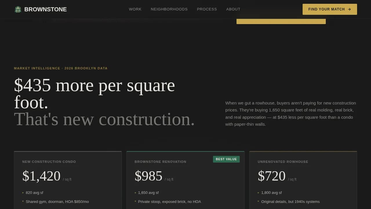 Masonry — Premium Historic Restoration Landing Page Template