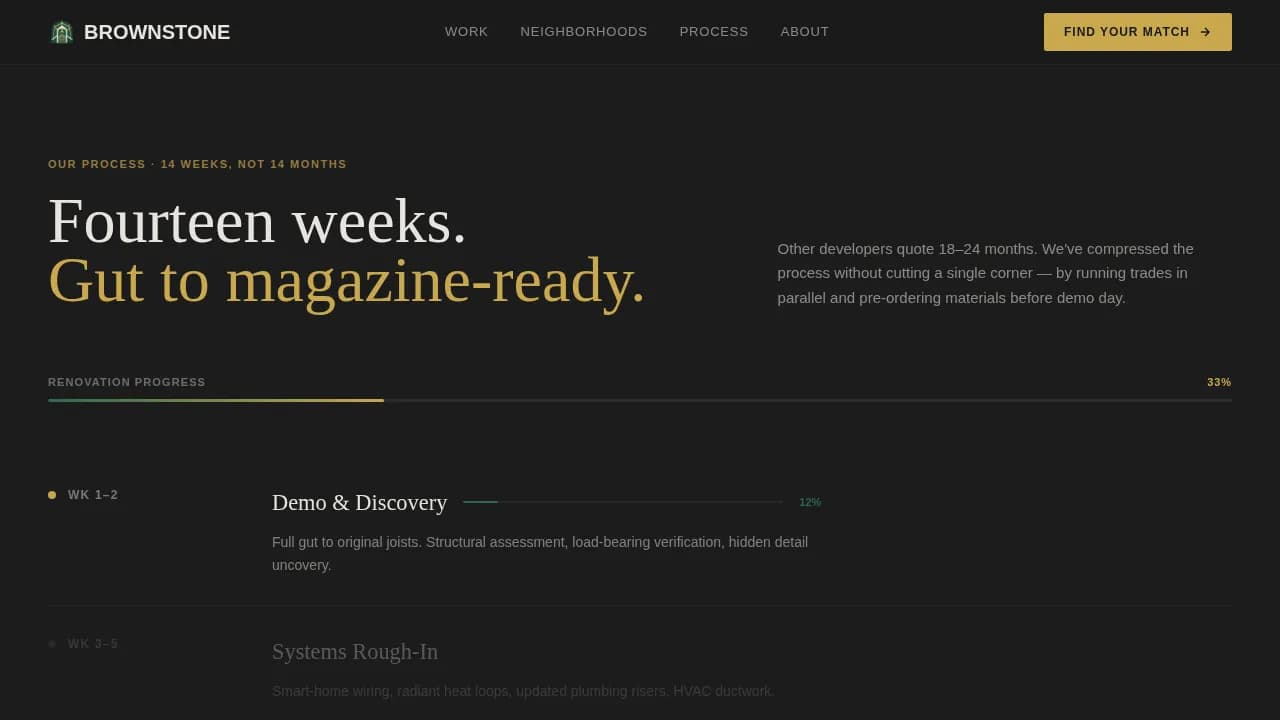 Masonry — Premium Historic Restoration Landing Page Template