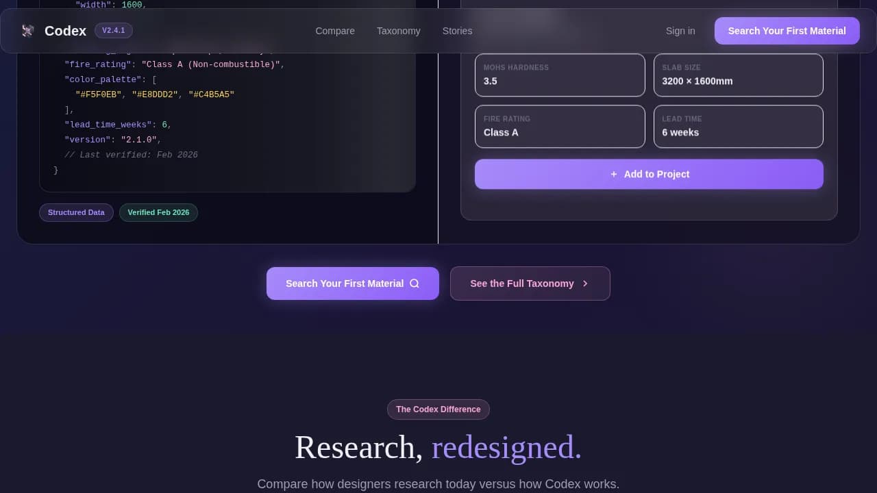 Blueprint — Advanced Material Science Hub Landing Page Template