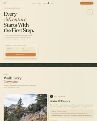 Summer Camp & Outdoor Program Professional Website Template