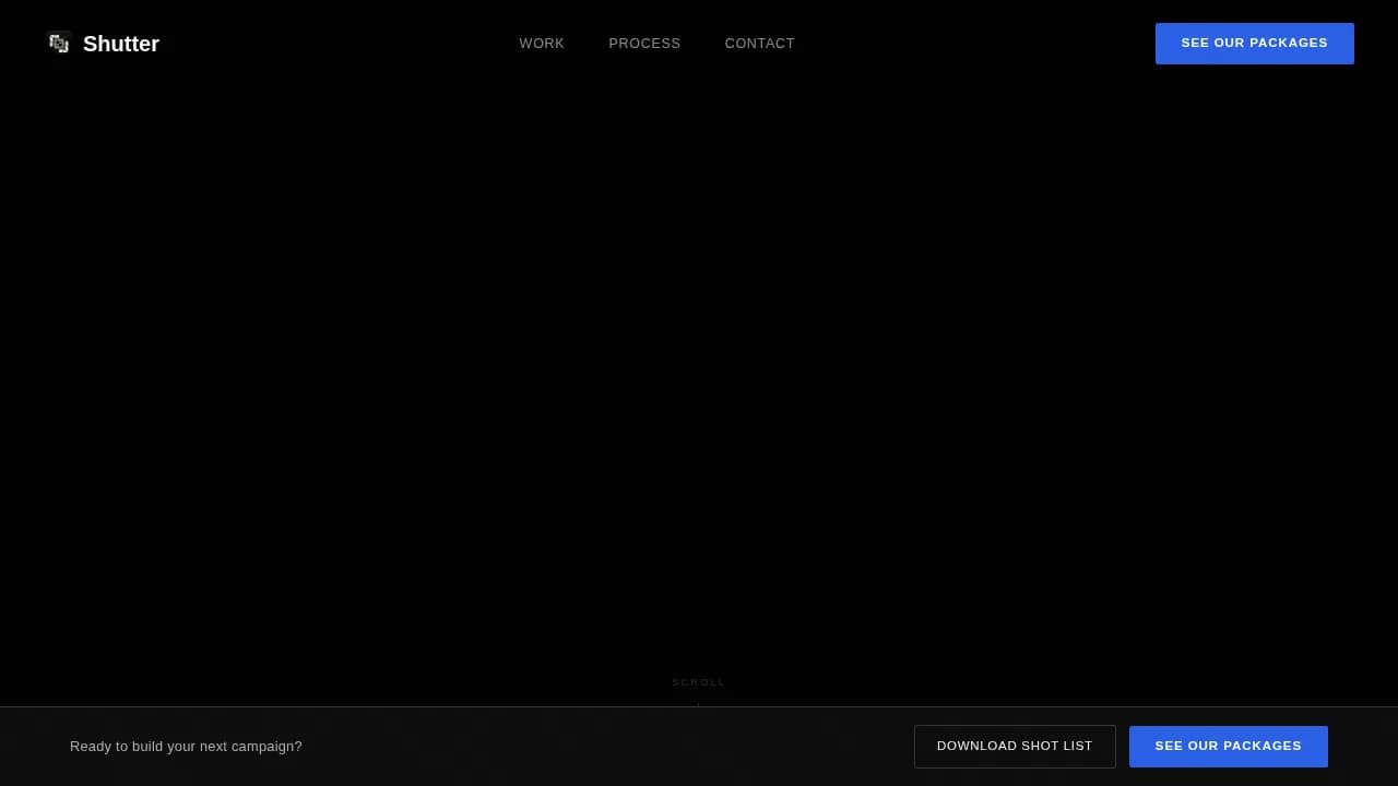 Photography Portfolio Booking Website Template