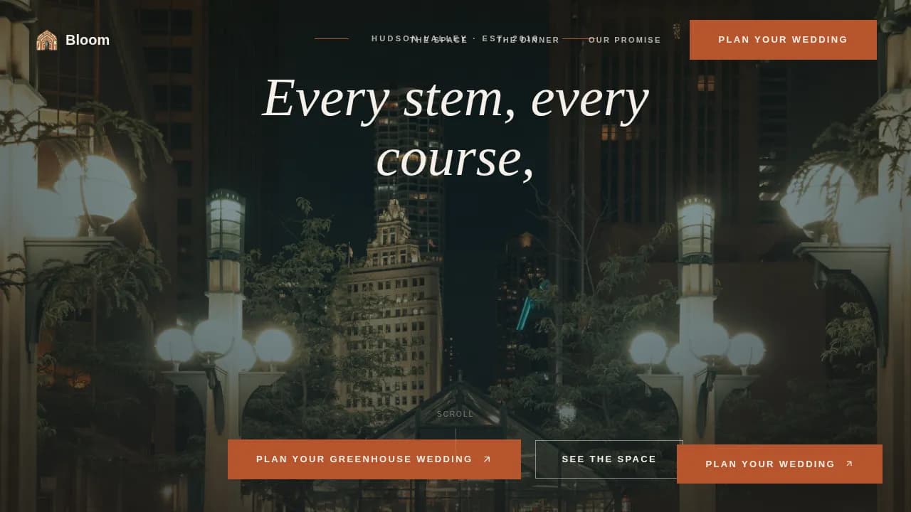 Cultivate — Stunning Botanical Events Landing Page Template