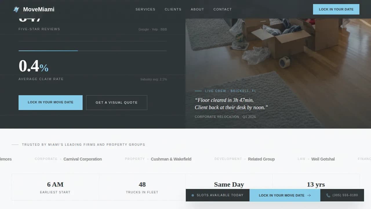 Transport — Seamless Logistics Services Landing Page Template
