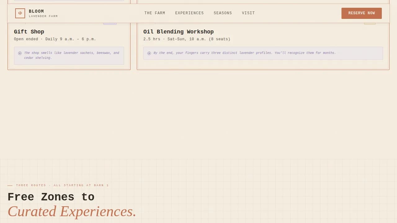 Agri-Tourism & Farm Experience Booking Website Template