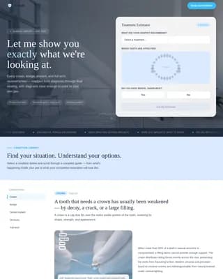 Restore — Compassionate Prosthodontics Landing Page Template