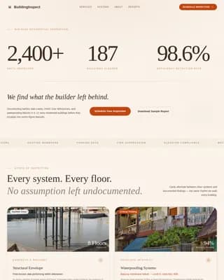 Assess — Professional Building Inspection Landing Page Template