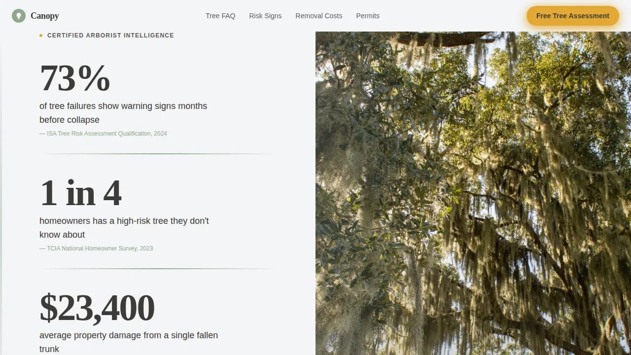 Branch — Specialist Tree Service Landing Page Template