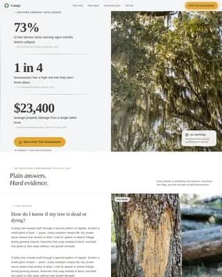 Branch — Specialist Tree Service Landing Page Template