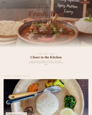 Dawat - Authentic Bangladeshi Catering Landing Page Template