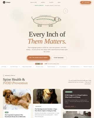 Dog Complete Blog Website Template