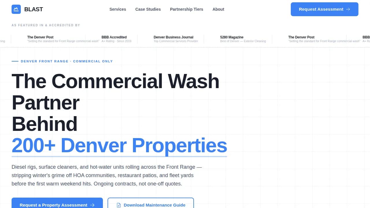 Surge — Aggressive Commercial Cleaning Landing Page Template