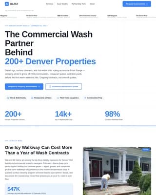Surge — Aggressive Commercial Cleaning Landing Page Template
