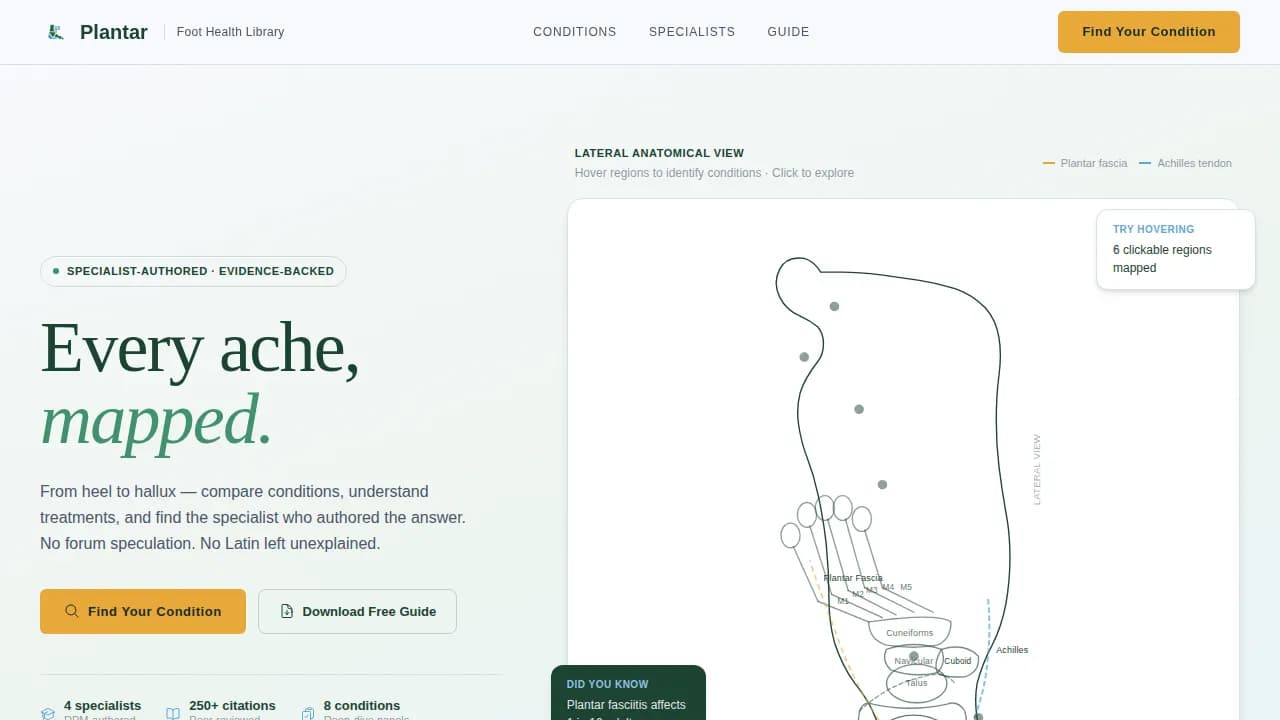 Stride — Premier Podiatric Solutions Landing Page Template