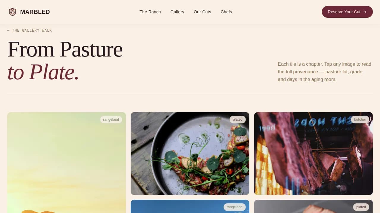 Prime — Heritage Grass-Fed Beef Landing Page Template