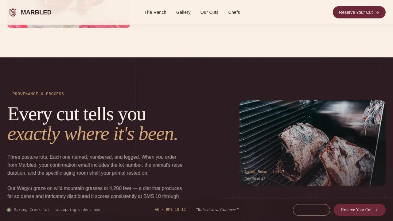 Prime — Heritage Grass-Fed Beef Landing Page Template