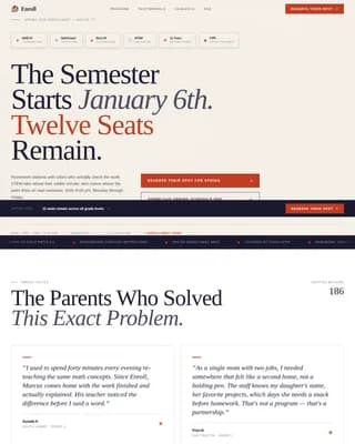 Elevate — Celebrated Youth Enrichment Landing Page Template