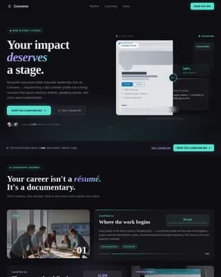 Network — Visionary Nonprofit Leadership Landing Page Template