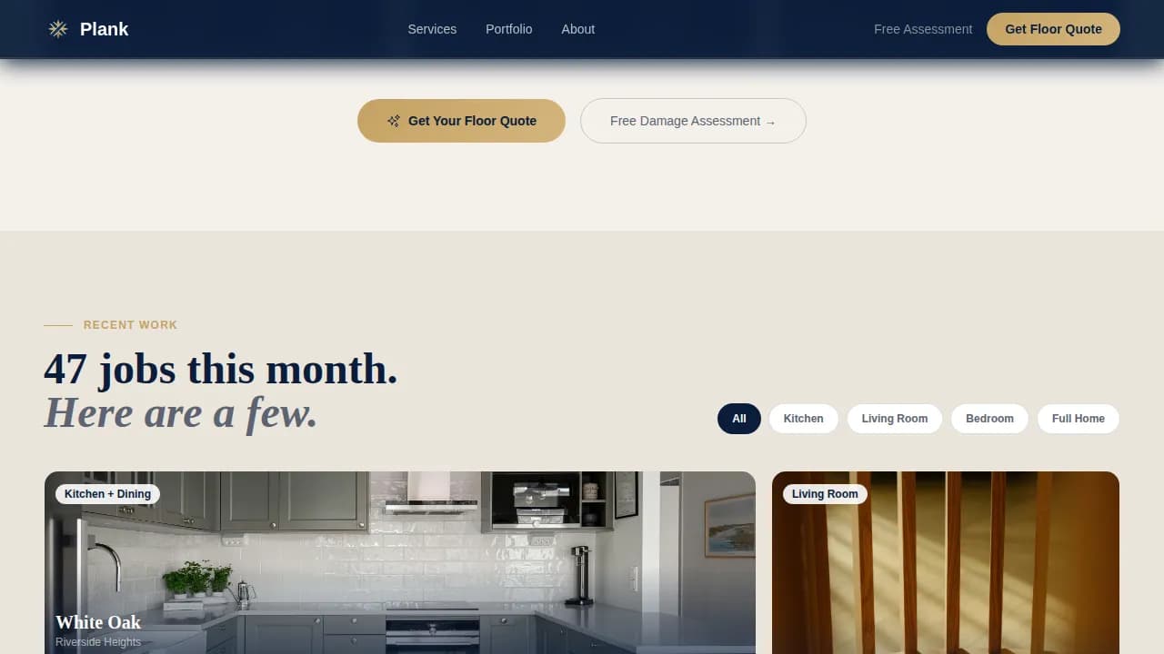 Grain — Wood Restoration Conversion Landing Page Template