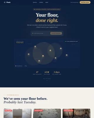 Grain — Wood Restoration Conversion Landing Page Template