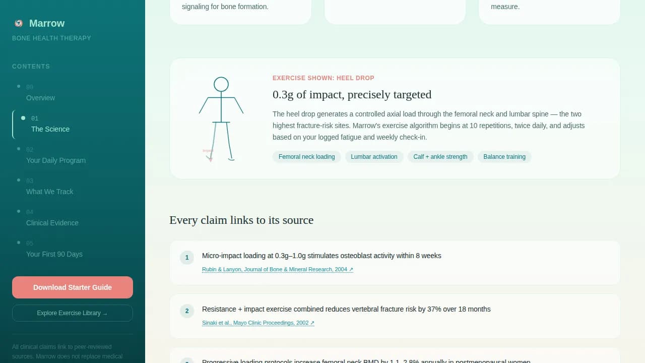 Density — Evidence-Based Bone Therapy Landing Page Template