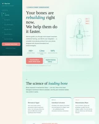 Density — Evidence-Based Bone Therapy Landing Page Template