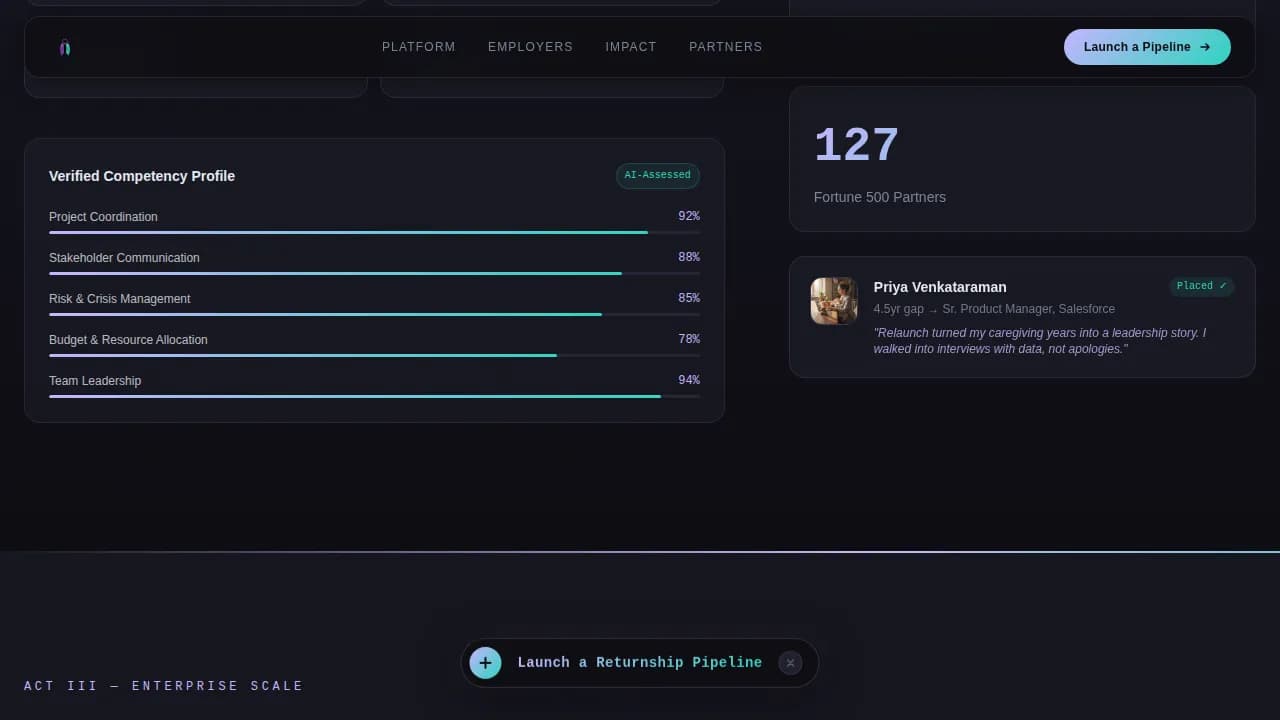 Elevate — Transformative Career Transition Landing Page Template