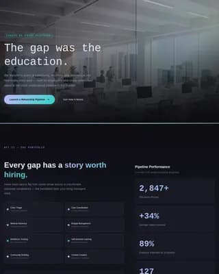Elevate — Transformative Career Transition Landing Page Template