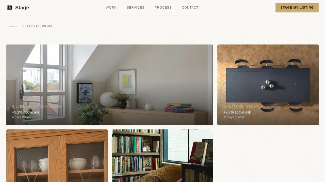 Stage - Aspirational Renovation Staging Landing Page Template