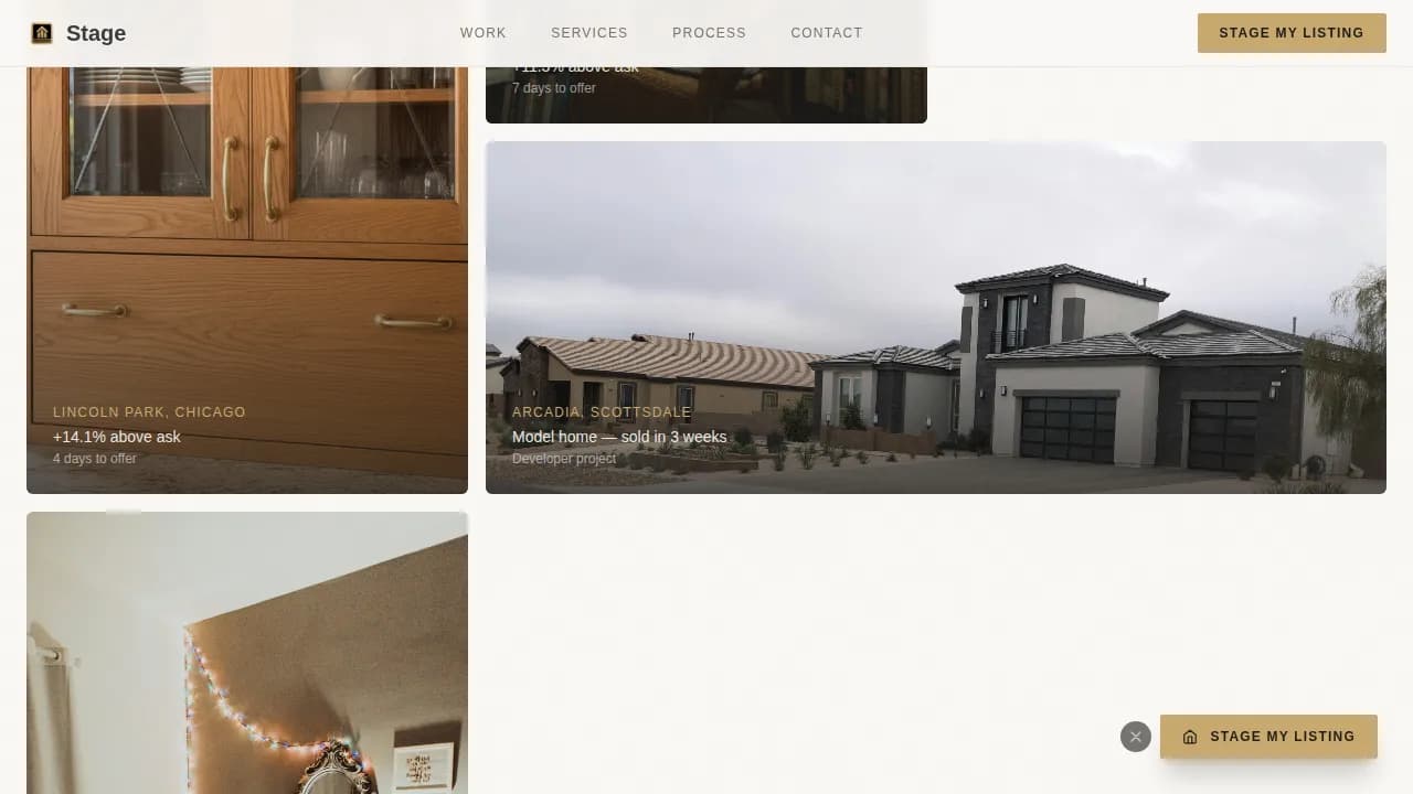 Stage - Aspirational Renovation Staging Landing Page Template