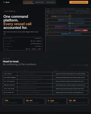 Harbor — Intelligent Maritime Operations Landing Page Template