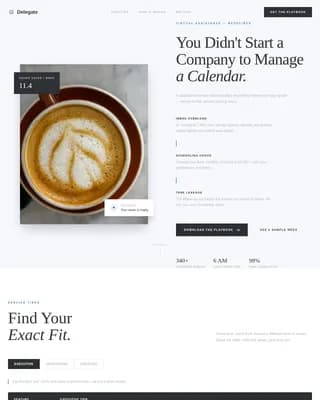 Empower — Strategic Executive Support Landing Page Template