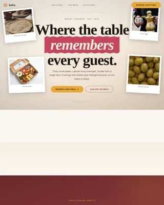 Middle Eastern Cuisine & Dining Expert Professional Website Template