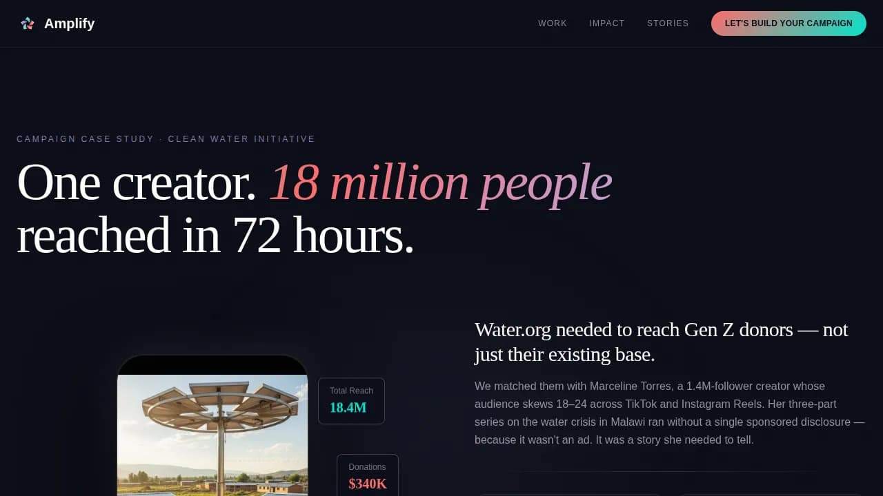 Scale — Community Social Marketing Landing Page Template