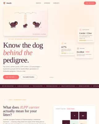 Hearth — Premium Rottweiler Care Landing Page Template