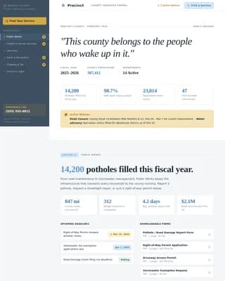 Civic — Streamlined Municipal Services Landing Page Template
