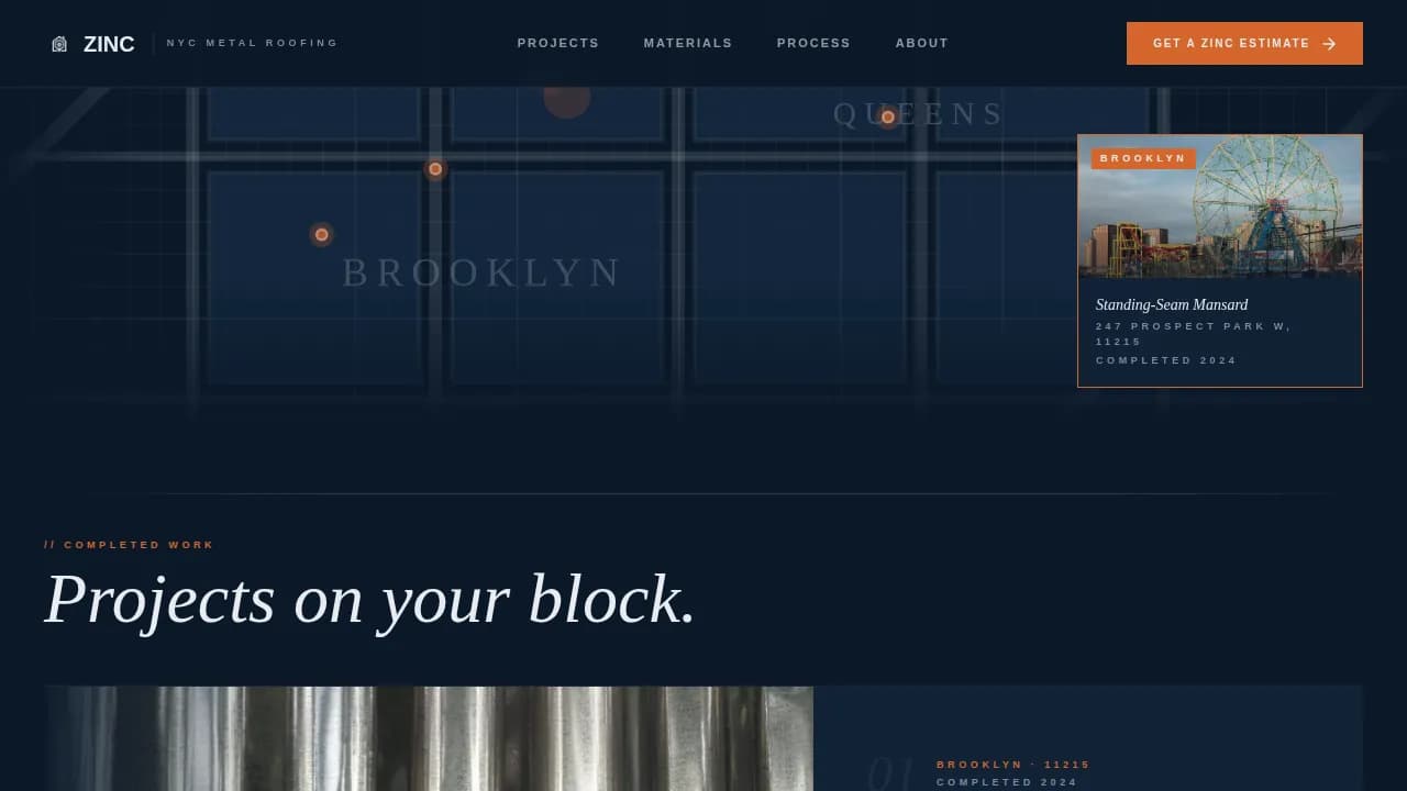 Metal — Expert Metal Roofing Systems Landing Page Template
