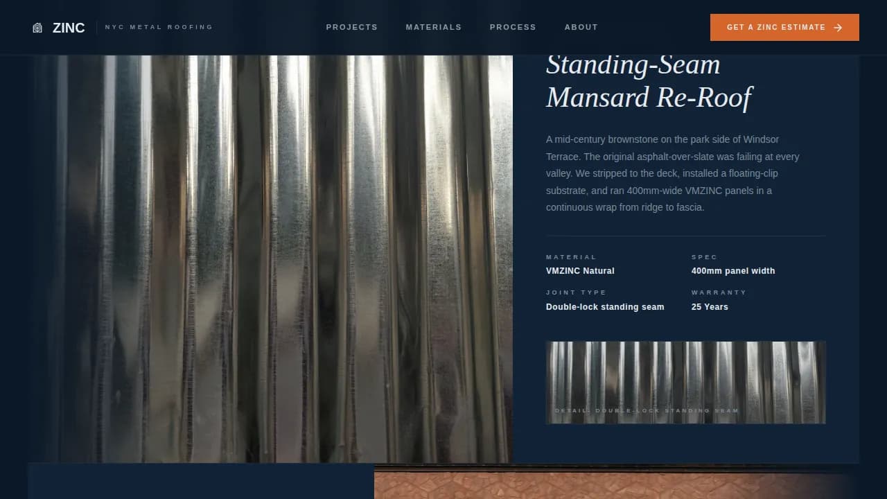 Metal — Expert Metal Roofing Systems Landing Page Template