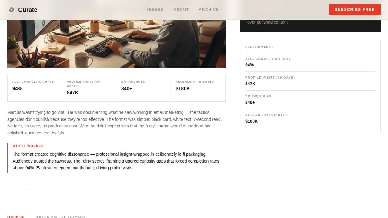 Curate — Influencer Discovery Platform Landing Page Template