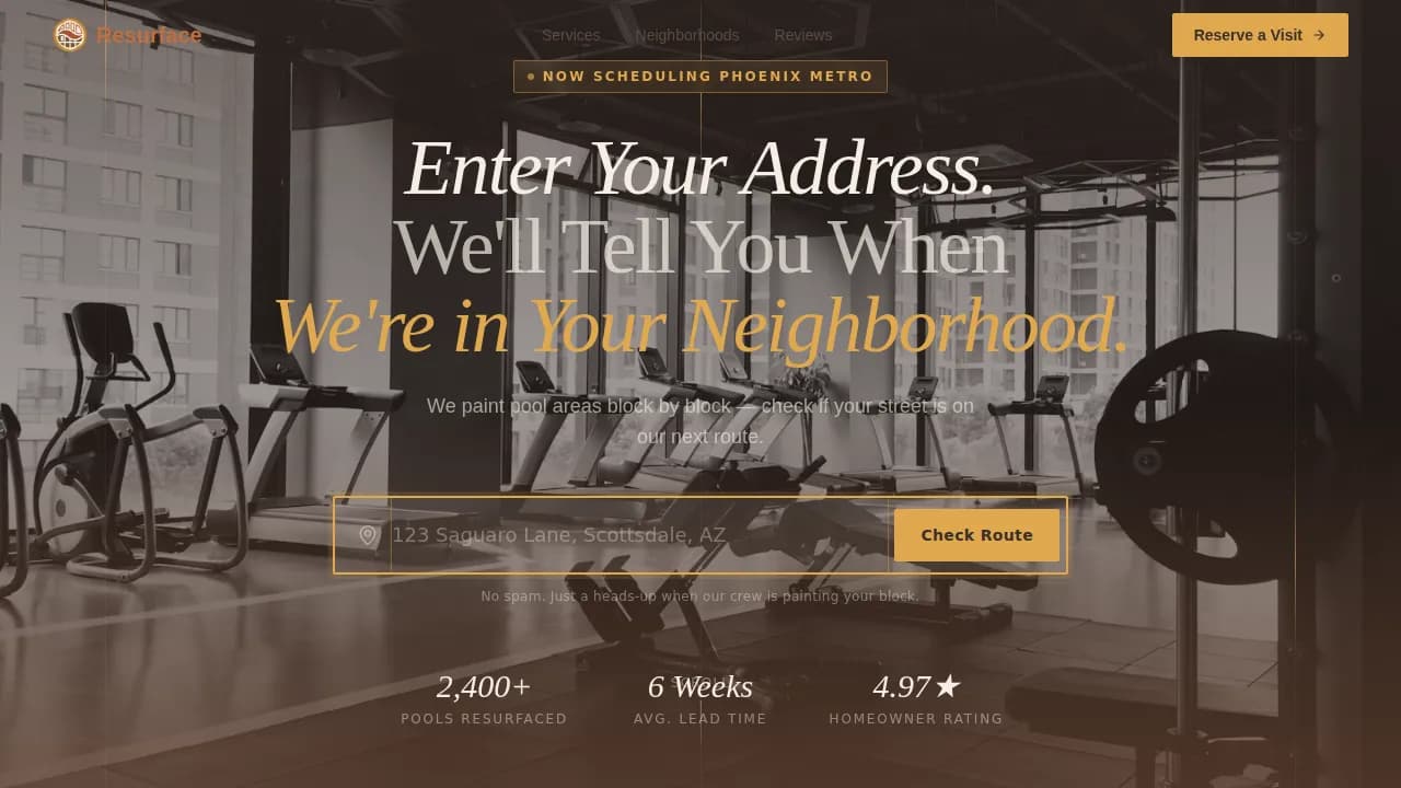 Splash — Premium Pool Restoration Landing Page Template
