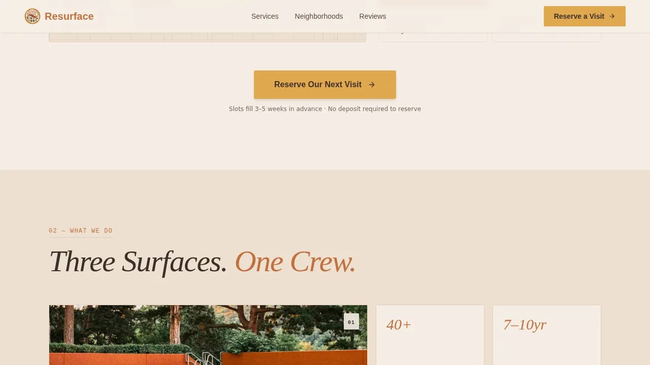 Splash — Premium Pool Restoration Landing Page Template