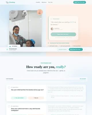 Checkup — Expert Kids Dentistry Landing Page Template