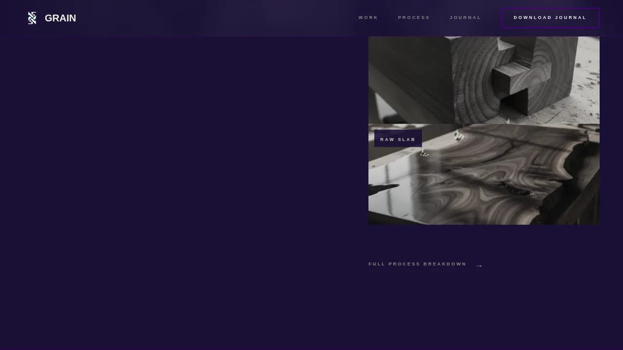Timber — Raw Woodcraft Exhibition Landing Page Template