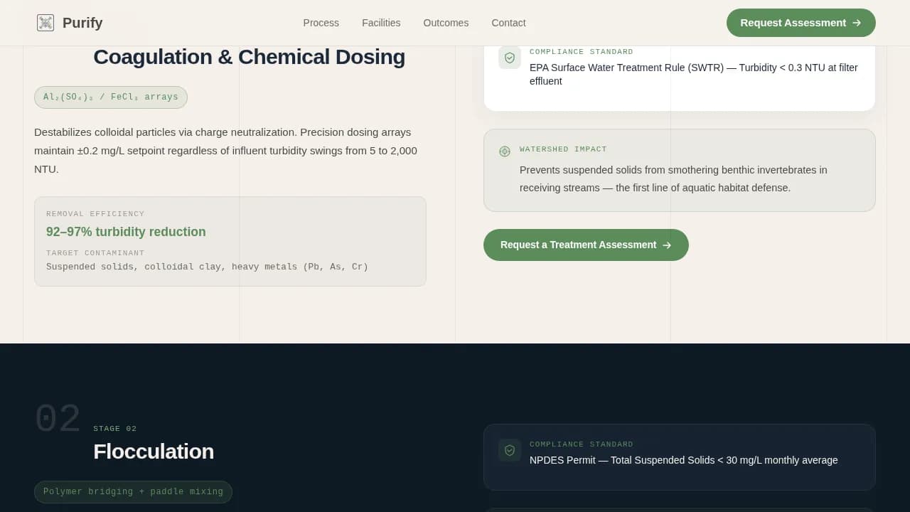 Clarify — Advanced Water Purification Landing Page Template