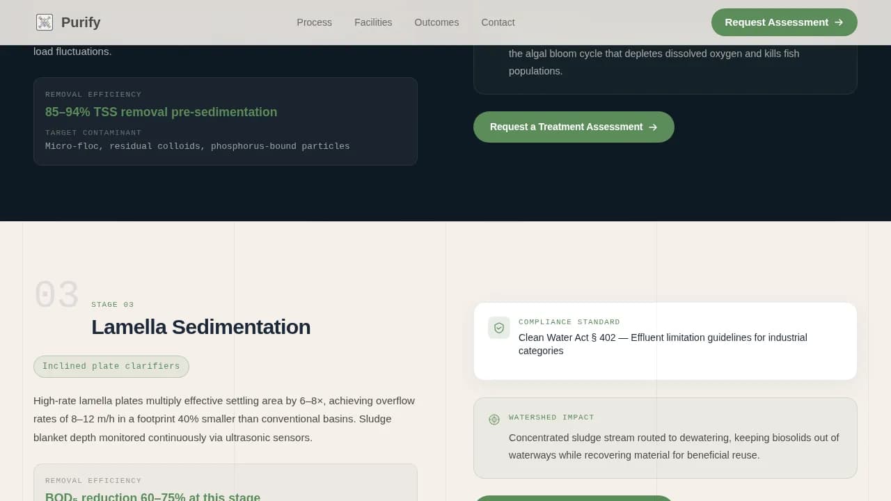 Clarify — Advanced Water Purification Landing Page Template