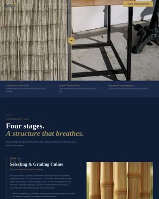 Loom — Sustainable Bamboo Craftwork Landing Page Template